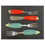 Set of 4 Appetizer or Cheese Utensils with