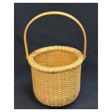 Akemi Rice Nantucket Round Basket Signed FRB 4-91