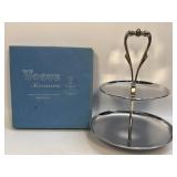 (A) Vintage Vogue Kromex #861 Tidbit Tu-Tier IOB