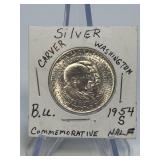 1954-S Silver Carver Washington Commemorative