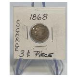 1868 Scarce 3ï¿½ Piece