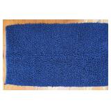(B) Blue Chenille Bath Mat Or Area Rug 48ï¿½ X 29ï¿½