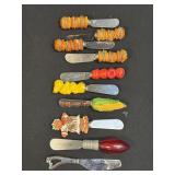 (B) Several Vintage Stainless Cheese/Butter