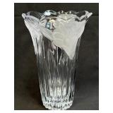(A) Mikasa Studio Nova 9.75ï¿½ Fluted Crystal Vase