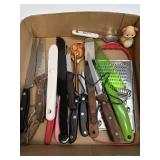 Assorted Knives And Kitchens Utensils As Pictured