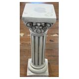(T) 28.5ï¿½ Plaster Greek Roman Column Pedestal