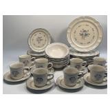 (B) Cordella Bluet Collection Stoneware Dishes -