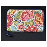 (A) Vera Bradley Hope Garden Wallet Zip Around