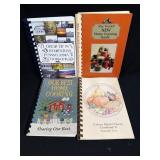 (A) 4 Assorted Cookbooks As Pictured