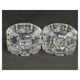 (A) Godinger Diamante Votive Candle Holder Set of