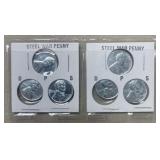 6 Steel War Pennies
