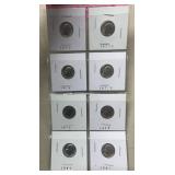 8 Brilliant Uncirculated Roosevelt Dimes