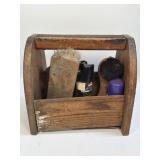 (C) Vintage Shoe Shine Kit -Box Has Damage