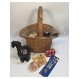 (C) Basket And Contents As Pictured