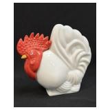 (A) Vintage Rooster Chicken Bottle Milk Glass