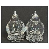 (A) Vintage Imperial Glass Candlewick Salt and