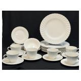 (B) Wedgwood Candlelight Bone China Luncheon Set-