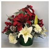 Artificial Christmas Floral Centerpiece