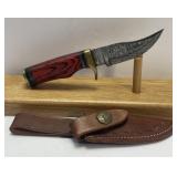 6ï¿½ Fixed Blade Damascus Style Knife With High