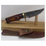 6ï¿½ Fixed Blade Damascus Style Knife With High