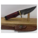 6ï¿½ Fixed Blade Damascus Style Knife With High