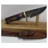 6ï¿½ Fixed Blade Damascus Style Knife With High