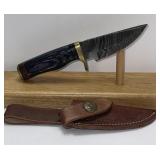 6ï¿½ Fixed Blade Damascus Style Knife With High