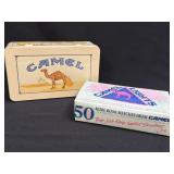 (B) CAMEL TIN 1992 UNOPENED BOOK MATCHES HINGED