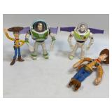 4 Toy Story Figurines As Pictured