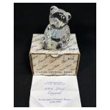 (C) Princess House 24% Crystal Glass Teddy Bear