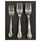 (B) 12 Pc Each 9 Winco 18/0 Stainless Salad Forks