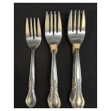 (B) 12 Pc Each 9 Winco 18/0 Stainless Salad Forks