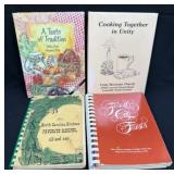 (B) 4 Assorted Cookbooks As Pictured