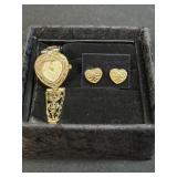 (C) Vintage Fada Industries Inc. Bezel Heart