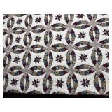 Double Wedding Ring Quilt 80ï¿½ X 84ï¿½ Some Staining