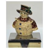 (A) Snowman Christmas Stocking Holder Bejeweled