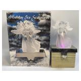 (A) Heritage Mint LTD Holiday Ice Sculpture Angel
