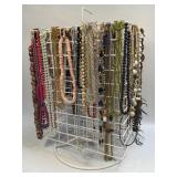 80 Necklaces On Heavy Duty Lazy Susan Display