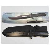Frost Cutlery Combat Raider Knife With Sheath IOB