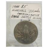 1985 $5 Marshall Islands Commemorative Space