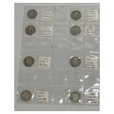 4 Standing Liberty And 4 Barber Quarters