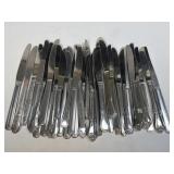 (A) Several Assorted Stainless Butter Knives As