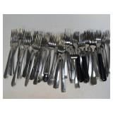 (A) Several Assorted Stainless Forks As Pictured