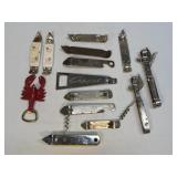(A) Several Assorted Advertising Bottle Openers As