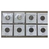 8 Old Jefferson Nickels