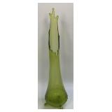 LE Smith Avocado Green Swung Vase With 3 Toe Feet
