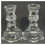 (B) Vintage Towle Crystal 24% Lead Candle Holders