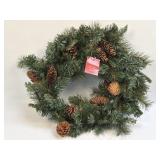 Ashland Christmas 22ï¿½ Wreath With Pinecones NEW!!