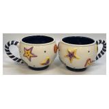 (A) Set of 2 1999 Tammany Devine Devine Mugs