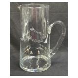 (L) Dale Moore Vintage Clear Glass Pitcher with